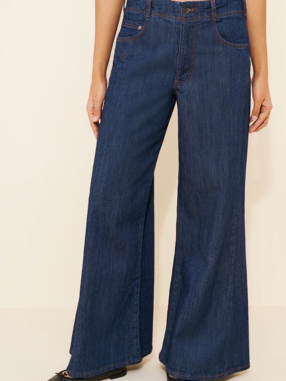 Wide Leg Flare Dark Blue Women’s Jeans